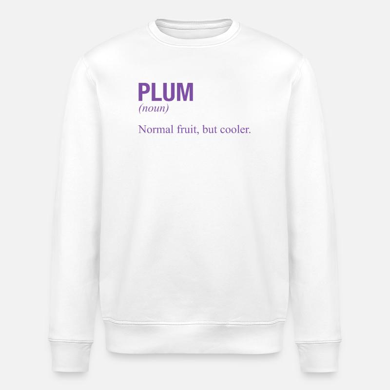 PLUM - Stanley/Stella Unisex Bio-Sweatshirt ROLLER - Weiß