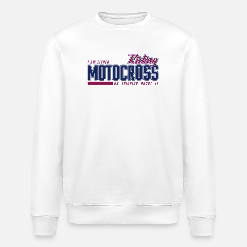 Riding Motocross - MX Riding - Sweat bio ROLLER Stanley/Stella Unisexe - blanc