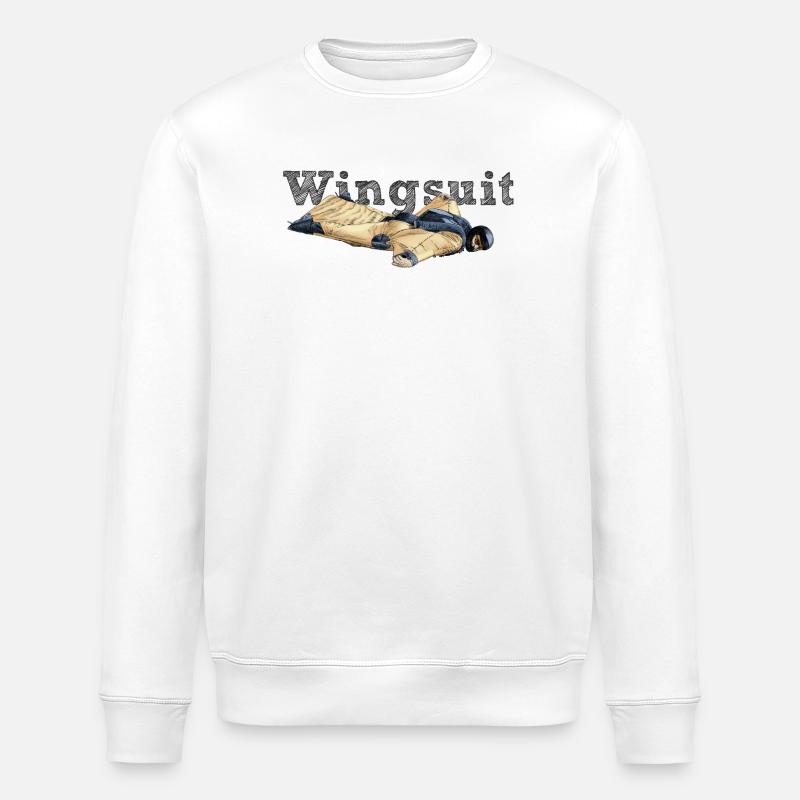 Combinaison ailée - Sweat bio ROLLER Stanley/Stella Unisexe - blanc