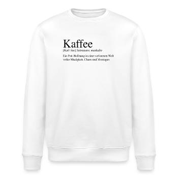 Kaffee - Ein Pott Hoffnung ... - Stanley/Stella Unisex Bio-Sweatshirt ROLLER - Weiß - Vorne - Nik (191cm)