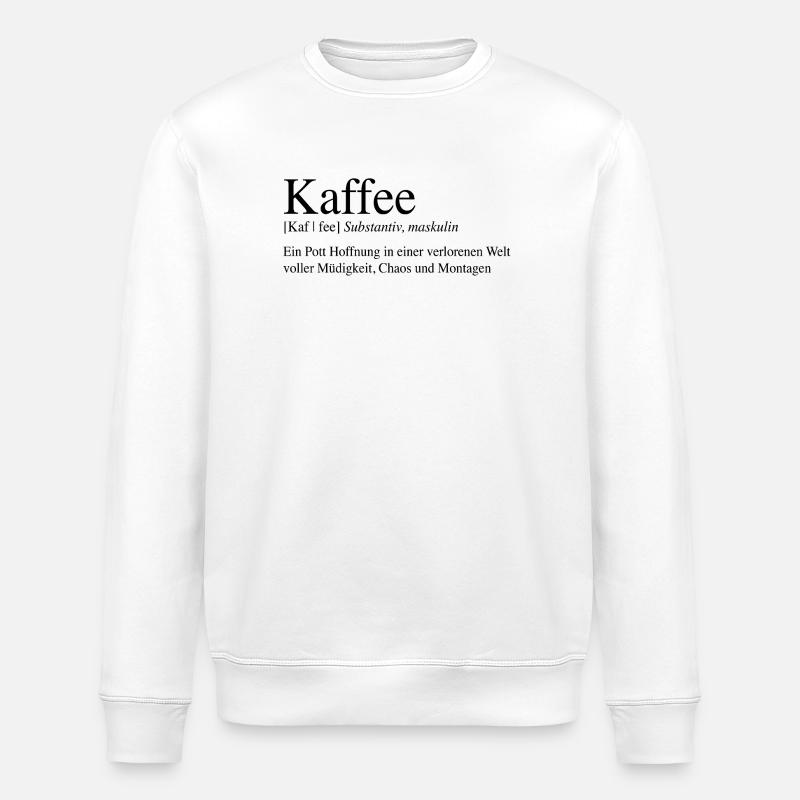 Café - Une marmite d’espoir... - Sweat bio ROLLER Stanley/Stella Unisexe - blanc