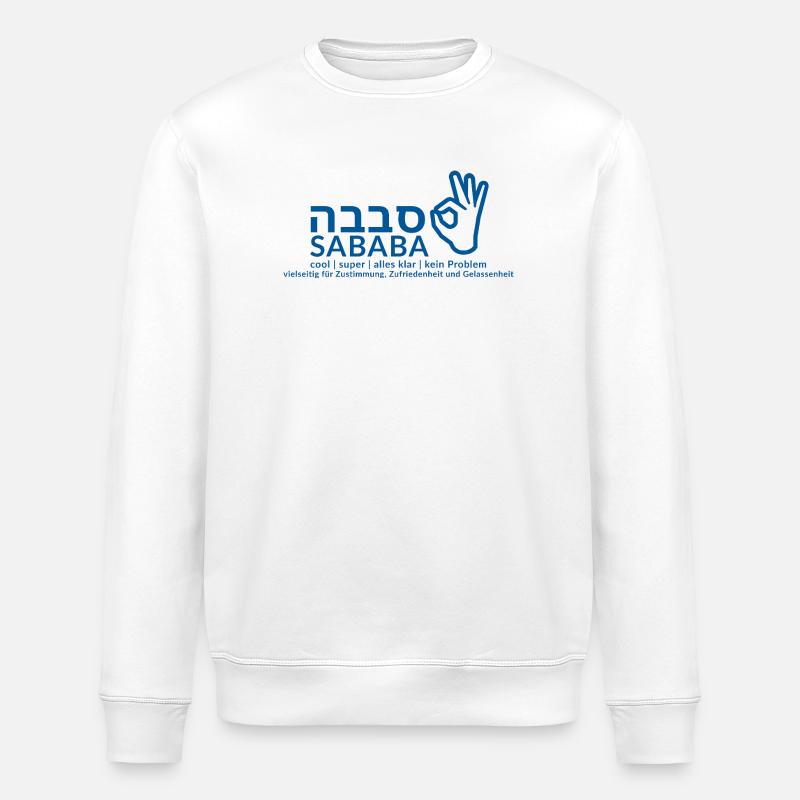 Sababa - Sweat bio ROLLER Stanley/Stella Unisexe - blanc