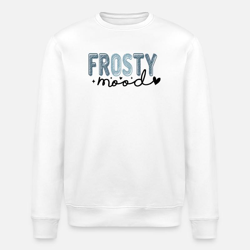 Frostiger Text im eisigen Stil - Stanley/Stella Unisex Bio-Sweatshirt ROLLER - Weiß