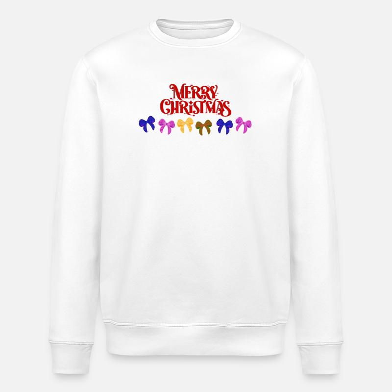 Défilé d’arcs de joyeux Noël - Sweat bio ROLLER Stanley/Stella Unisexe - blanc