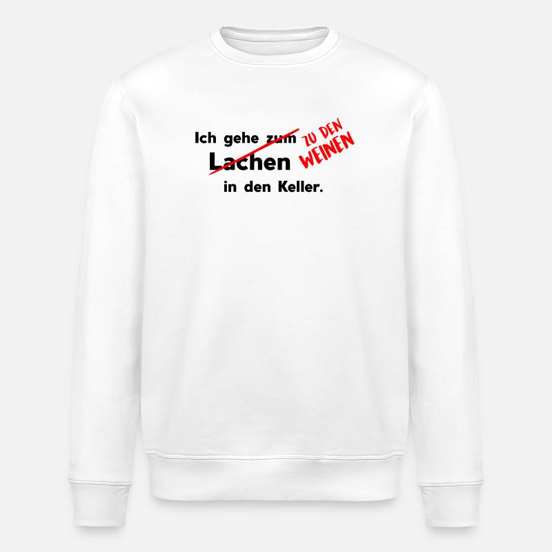 In den Keller - Stanley/Stella Unisex Bio-Sweatshirt ROLLER - Weiß