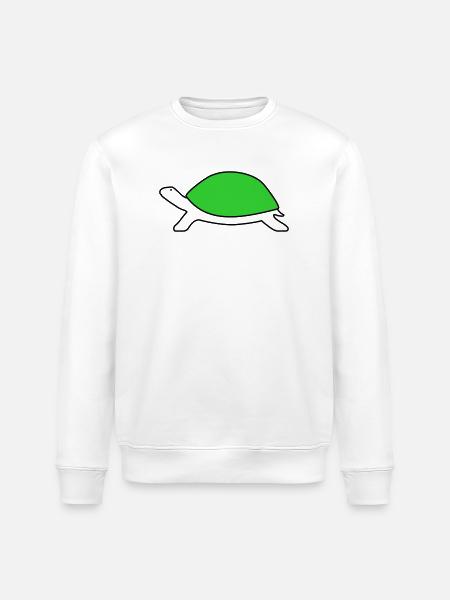 Turtle - Stanley/Stella ROLLER Unisex Organic Sweatshirt - white