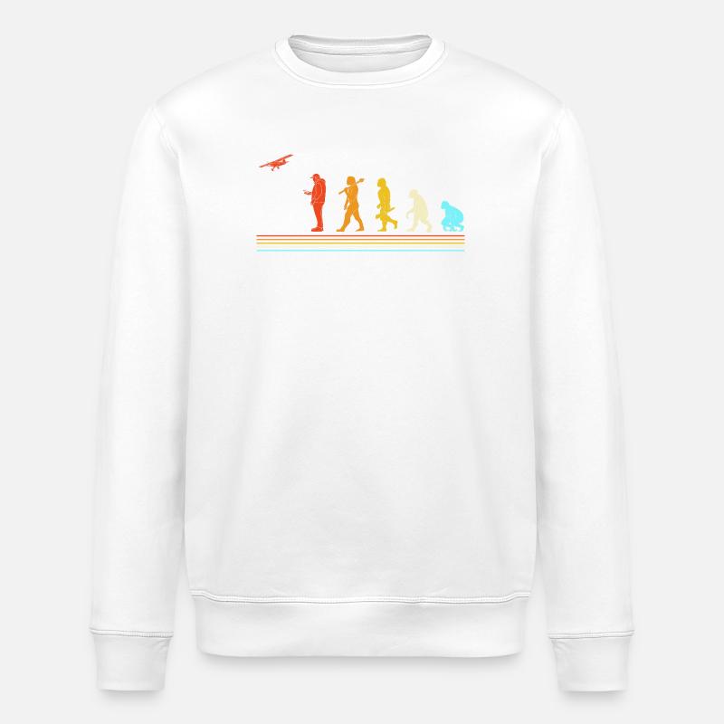 Modellflug Modellflugzeug - Stanley/Stella Unisex Bio-Sweatshirt ROLLER - Weiß