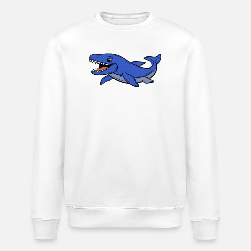 Dino - Stanley/Stella ROLLER Unisex Organic Sweatshirt - white