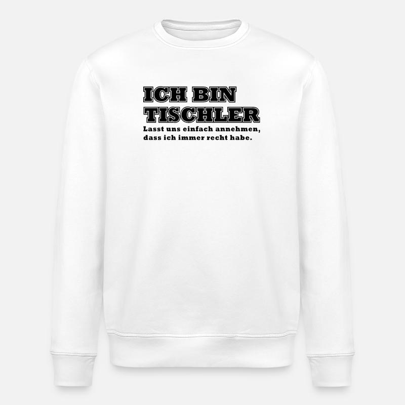 Carpenter Craft Carpenter - Stanley/Stella ROLLER Unisex Organic Sweatshirt - white