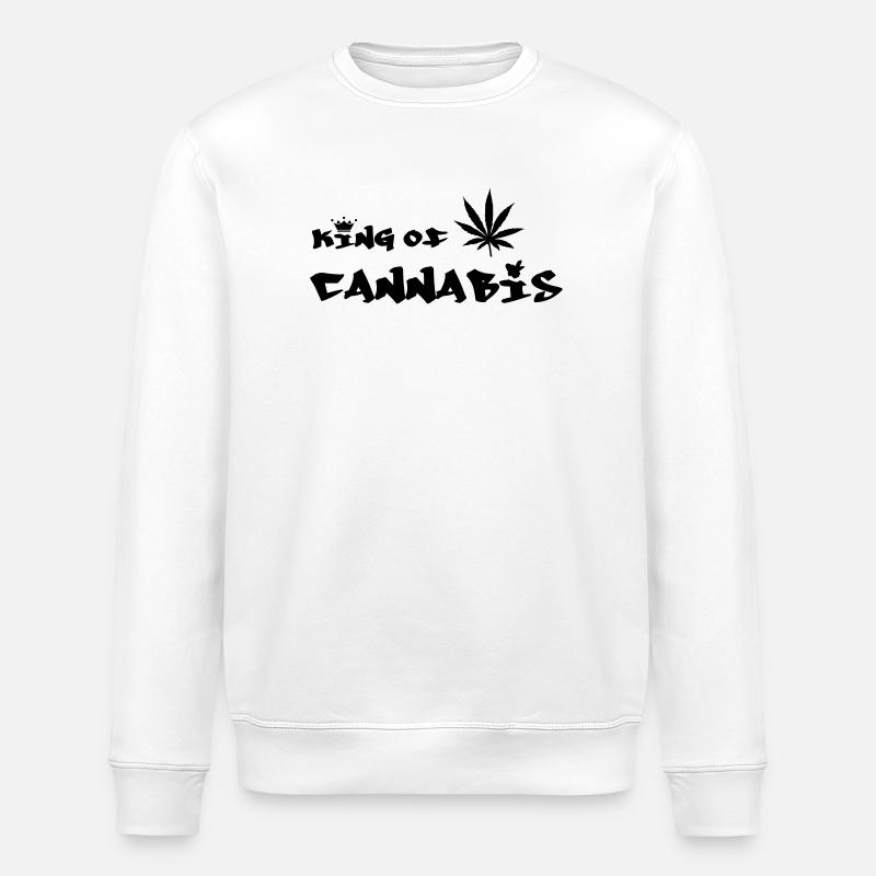 le roi du cannabis - Sweat bio ROLLER Stanley/Stella Unisexe - blanc
