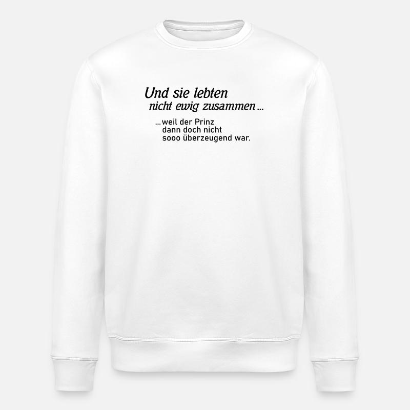Scheidungsparty Prinzessin - Stanley/Stella Unisex Bio-Sweatshirt ROLLER - Weiß
