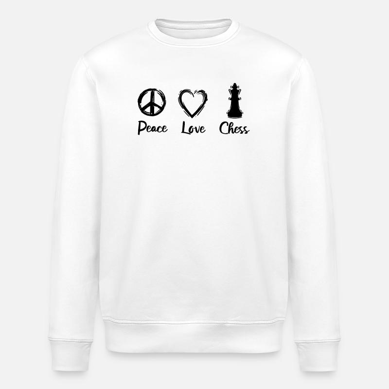 chess motivation - Stanley/Stella ROLLER Unisex Organic Sweatshirt - white