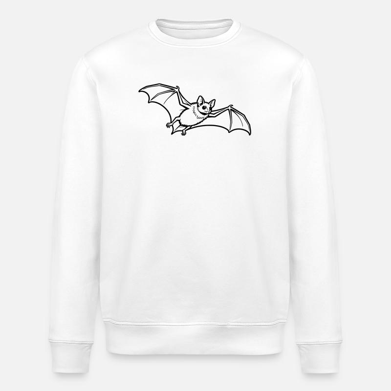 Fledermaus - Stanley/Stella Unisex Bio-Sweatshirt ROLLER - Weiß