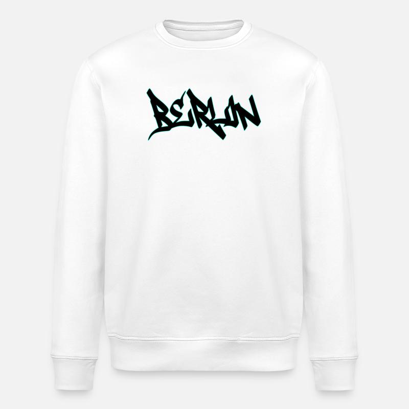 Neon Graffiti Lettering - Stanley/Stella ROLLER Unisex Organic Sweatshirt - white