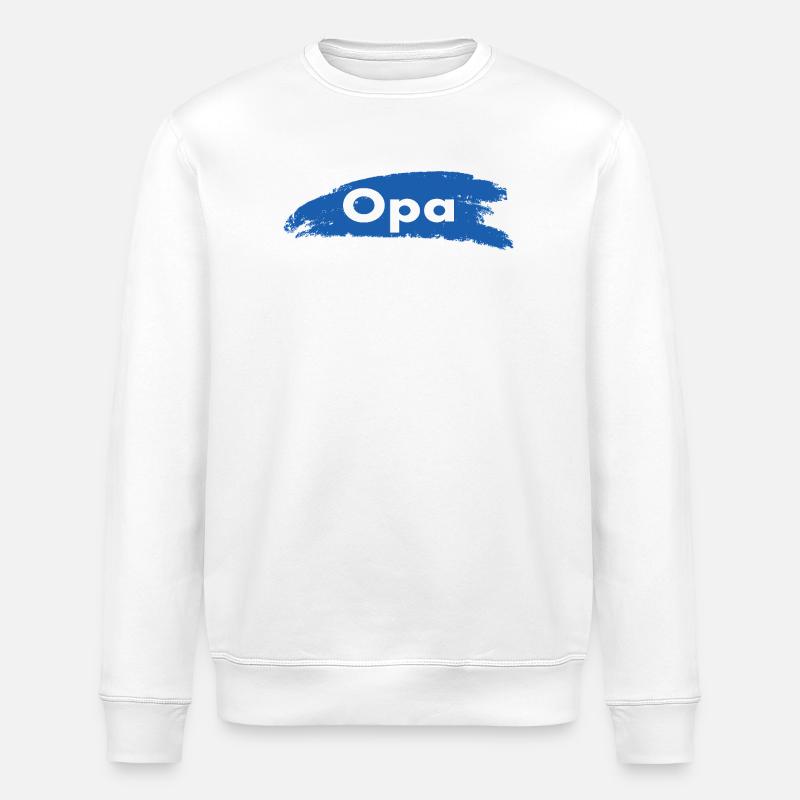 Opa Großvater Geschenk - Stanley/Stella Unisex Bio-Sweatshirt ROLLER - Weiß