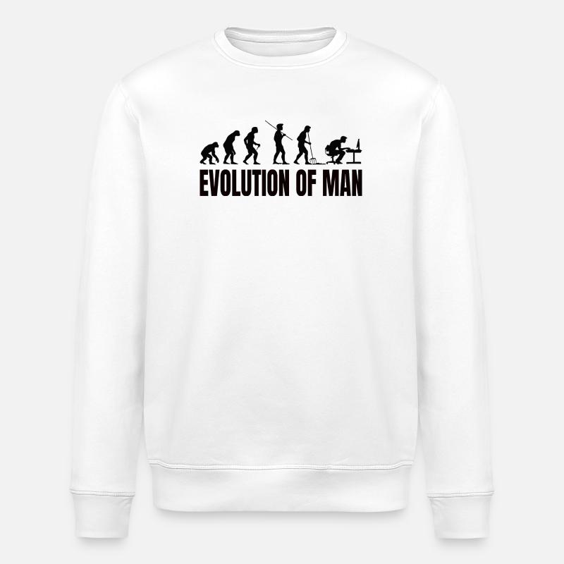 Programmeur Computer Freak Evolution - Sweat bio ROLLER Stanley/Stella Unisexe - blanc