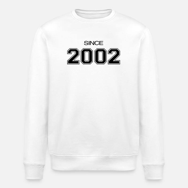 2002 birthday gift - Stanley/Stella ROLLER Unisex Organic Sweatshirt - white