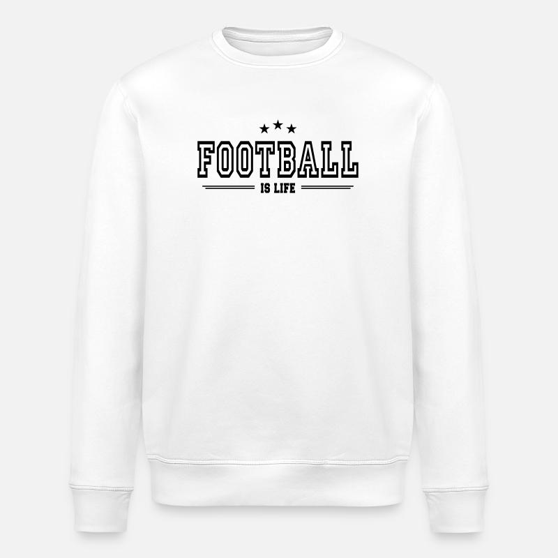 Fußball ist Leben - Stanley/Stella Unisex Bio-Sweatshirt ROLLER - Weiß