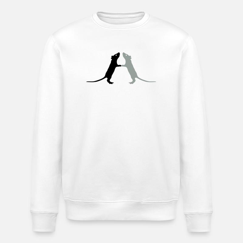 Rats - Stanley/Stella ROLLER Unisex Organic Sweatshirt - white