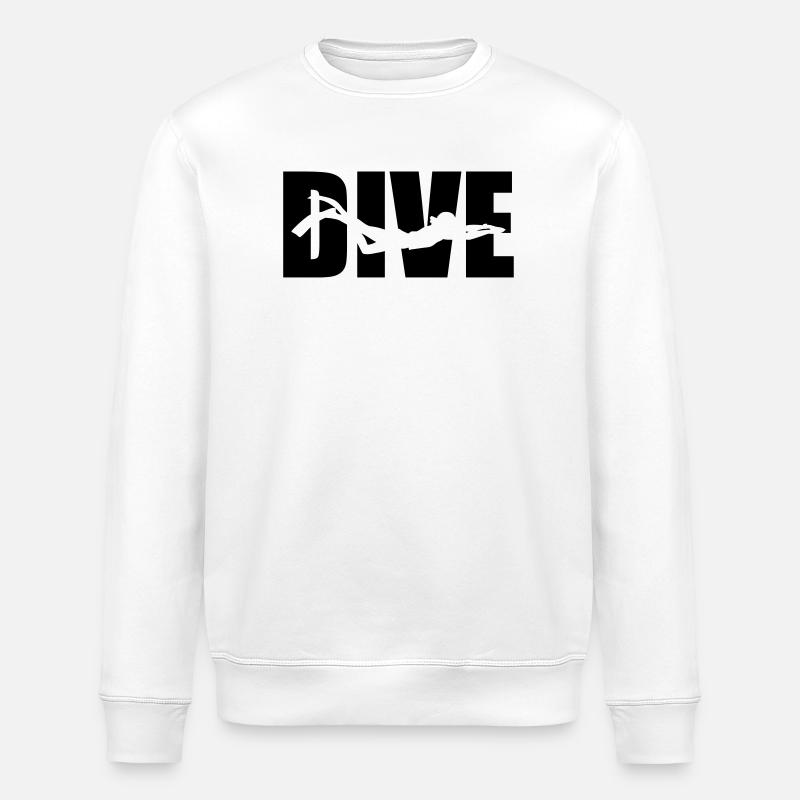 Dive - Stanley/Stella ROLLER Unisex Organic Sweatshirt - white