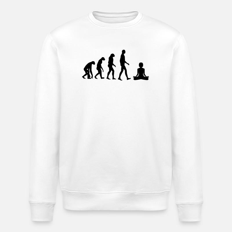 Yoga / Yogi / Buddhismus / Buddhist - Stanley/Stella Unisex Bio-Sweatshirt ROLLER - Weiß