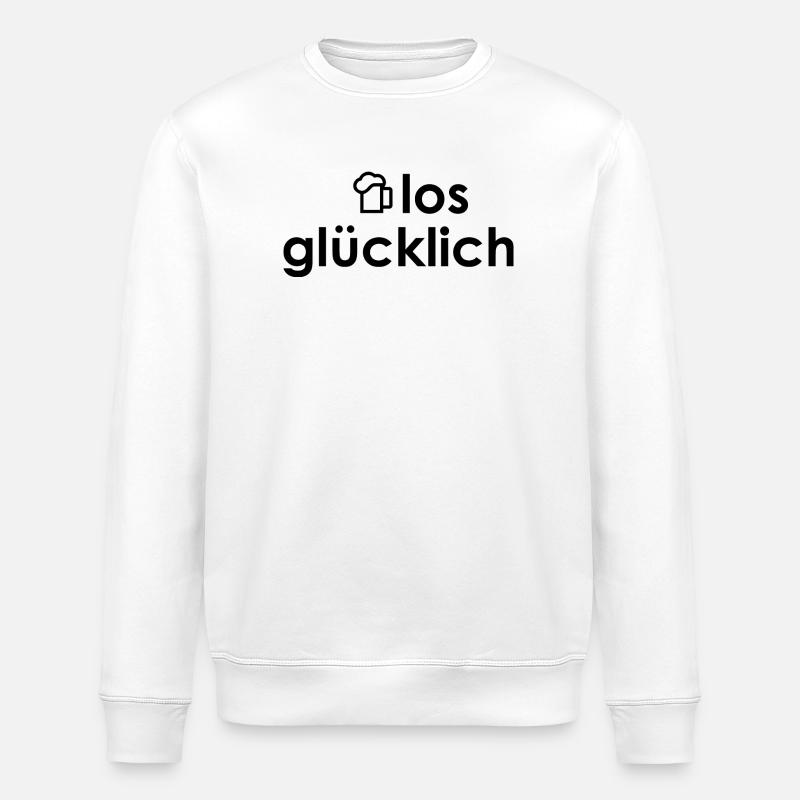 maßlos gluecklich - Stanley/Stella Unisex Bio-Sweatshirt ROLLER - Weiß