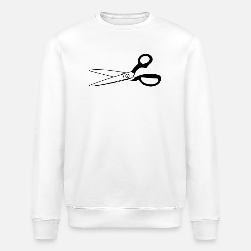 Bastelschere - Stanley/Stella Unisex Bio-Sweatshirt ROLLER - Weiß