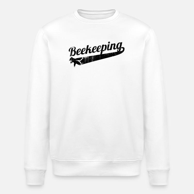 Beekeeping - Stanley/Stella ROLLER Unisex Organic Sweatshirt - white