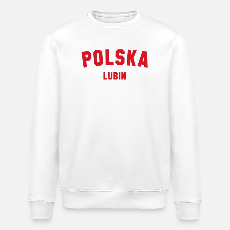 LUBIN, Polska, Pologne - Sweat bio ROLLER Stanley/Stella Unisexe - blanc