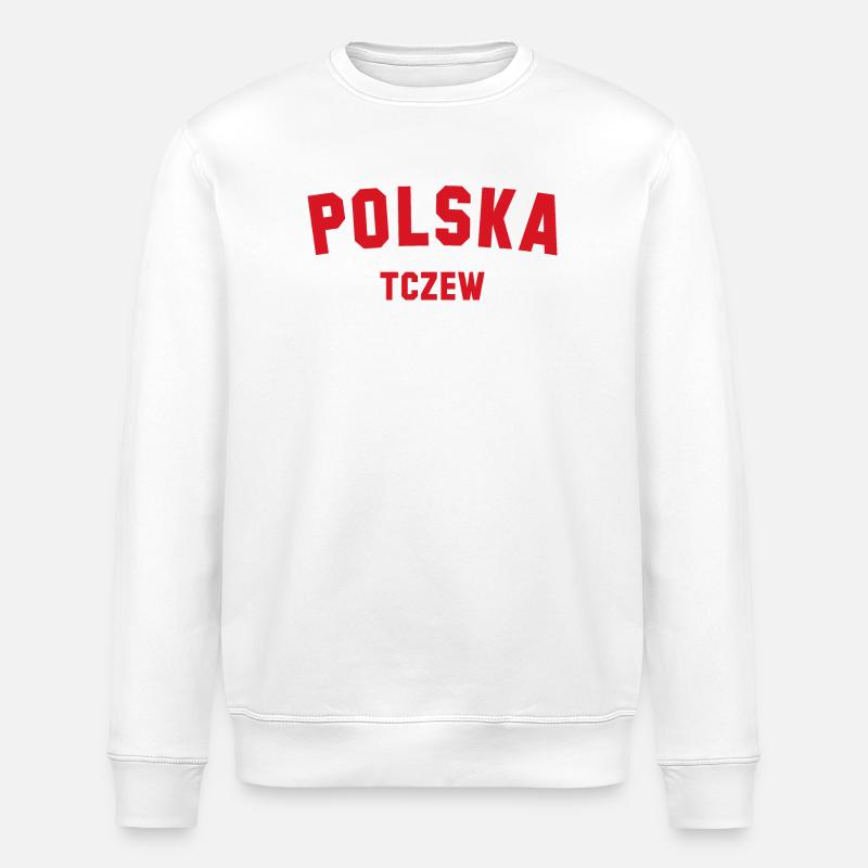 TCZEW Polska Polen - Stanley/Stella Unisex Bio-Sweatshirt ROLLER - Weiß