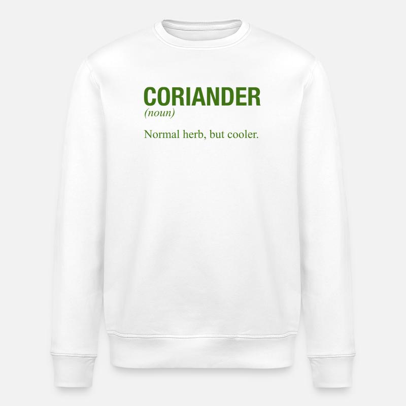 CORIANDER - Stanley/Stella ROLLER Unisex Organic Sweatshirt - white