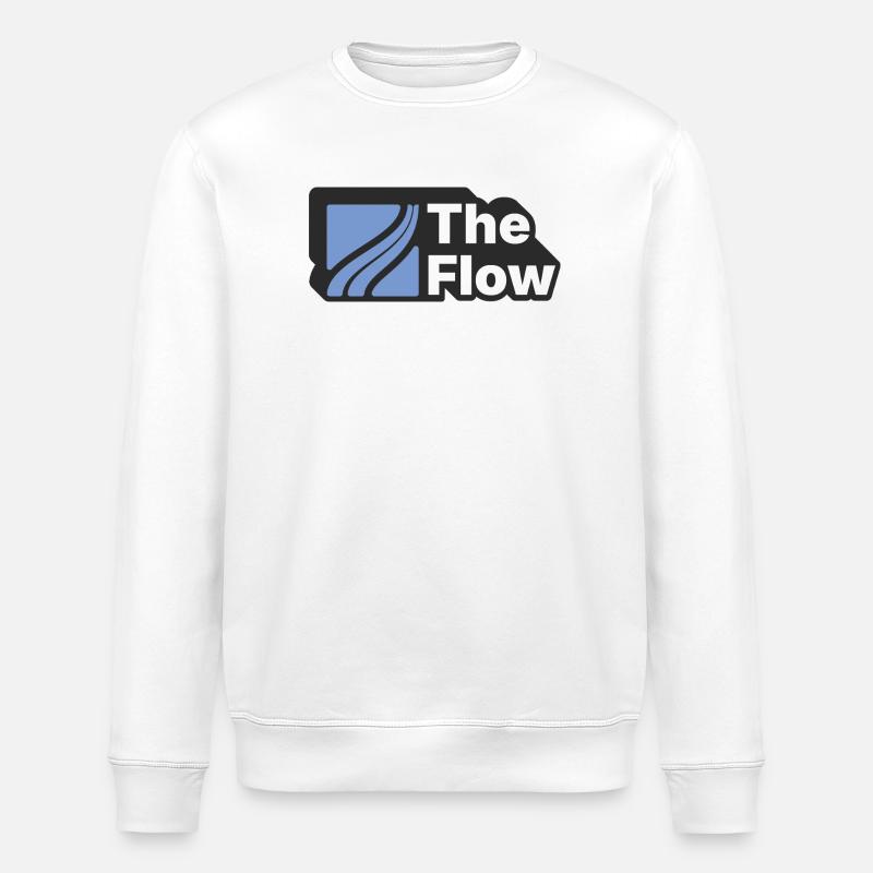 The Flow Pattern Design - Stanley/Stella ROLLER Unisex Organic Sweatshirt - white
