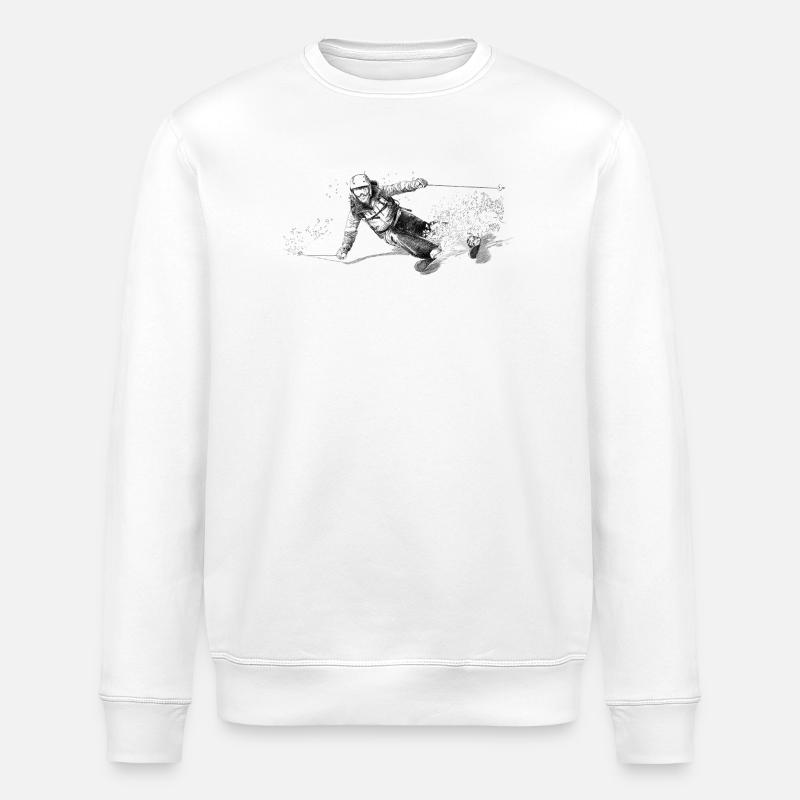 Ski - Sweat bio ROLLER Stanley/Stella Unisexe - blanc