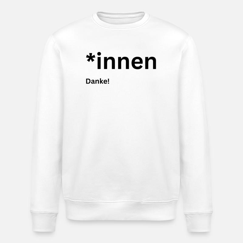 Pro Gendern - Stanley/Stella Unisex Bio-Sweatshirt ROLLER - Weiß