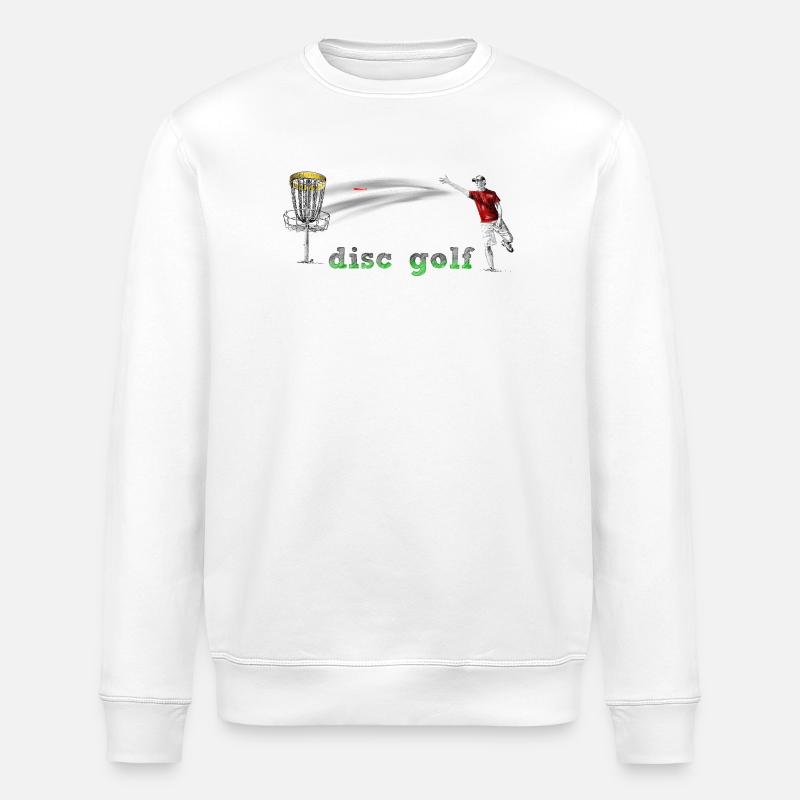 Disc Golf - Stanley/Stella Unisex Bio-Sweatshirt ROLLER - Weiß