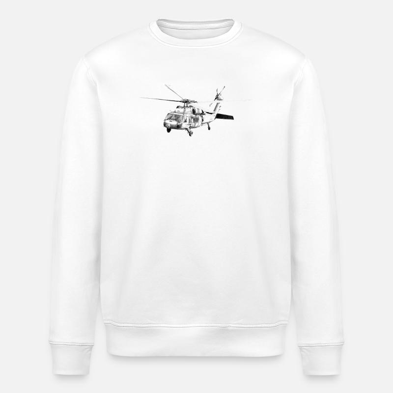 Helikopter - Stanley/Stella Unisex Bio-Sweatshirt ROLLER - Weiß