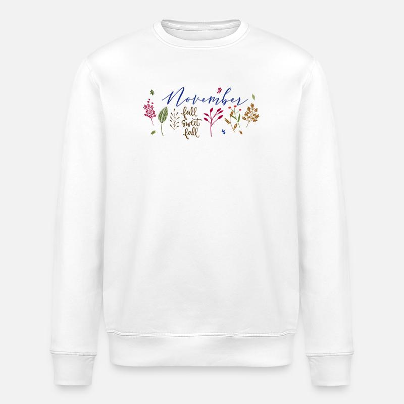 November Autumn Magic - Stanley/Stella ROLLER Unisex Organic Sweatshirt - white