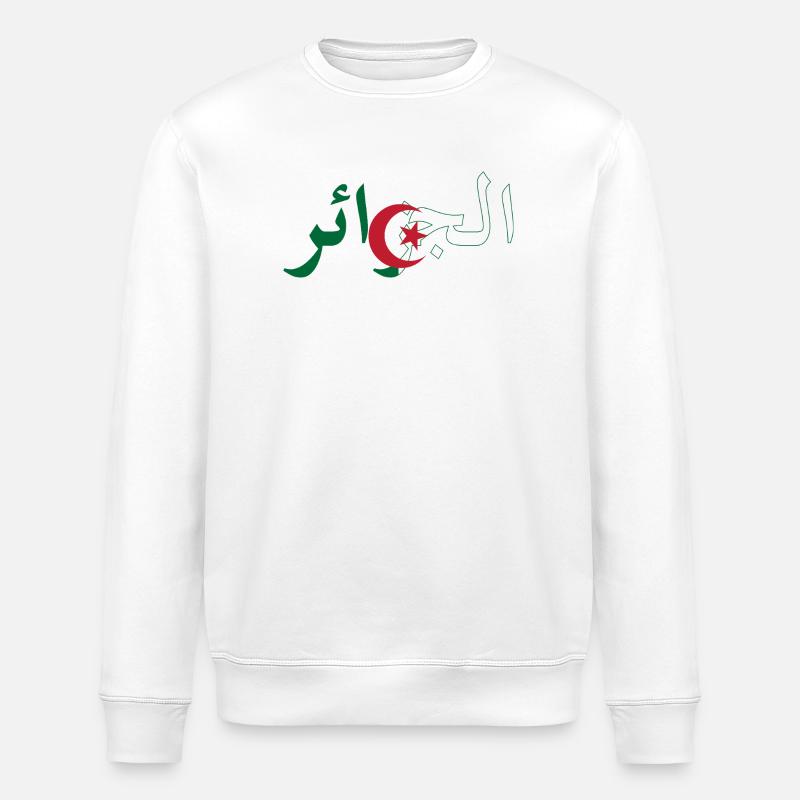 Drapeau Algérie - Sweat bio ROLLER Stanley/Stella Unisexe - blanc