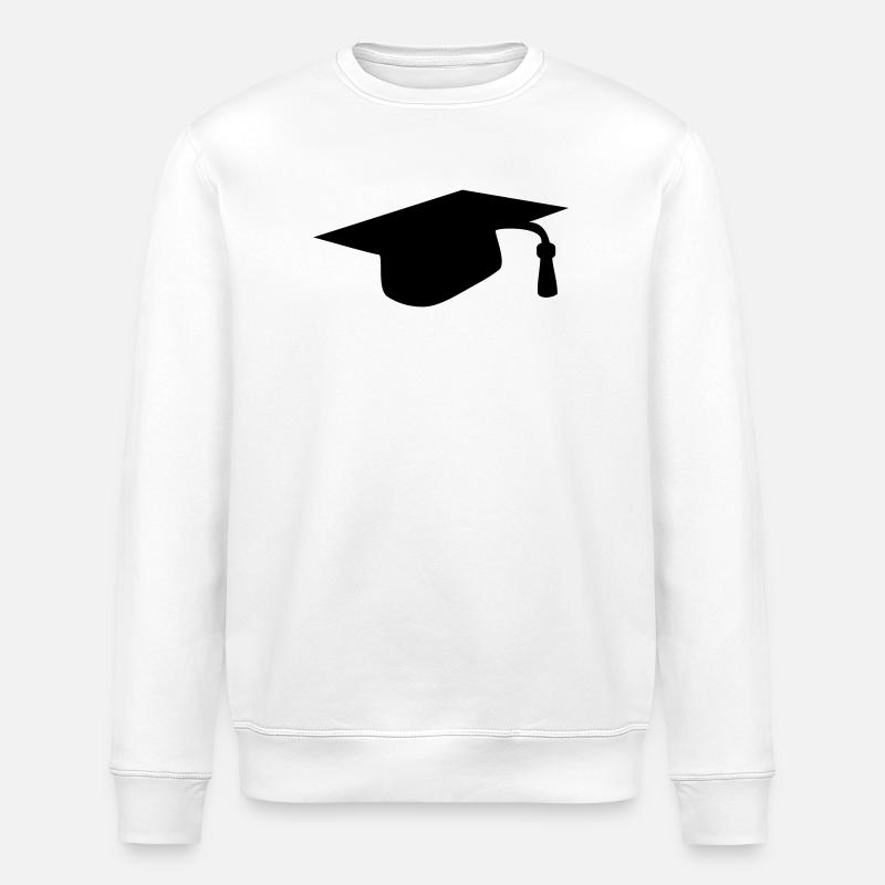 Casquette de remise des diplômes - Sweat bio ROLLER Stanley/Stella Unisexe - blanc