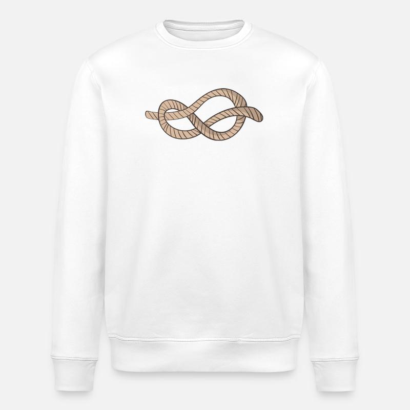 Knoten - Stanley/Stella Unisex Bio-Sweatshirt ROLLER - Weiß