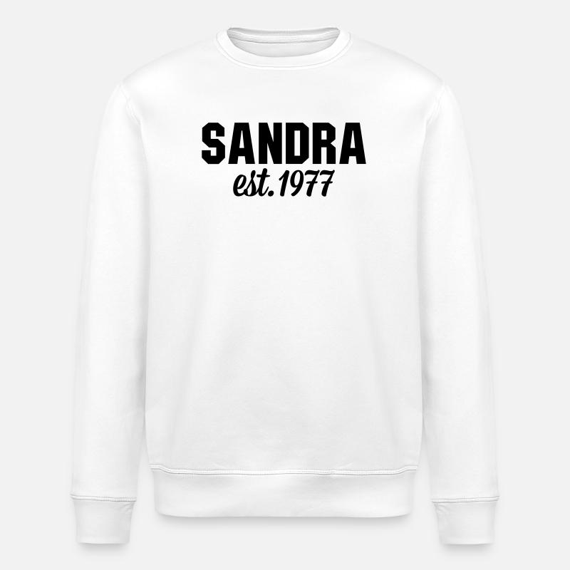 Sandra est 1977 - Stanley/Stella Unisex Bio-Sweatshirt ROLLER - Weiß