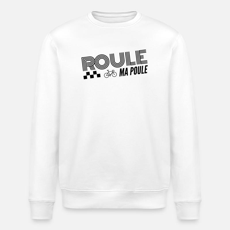   Roule ma poule / cyclisme - Sweat bio ROLLER Stanley/Stella Unisexe - blanc