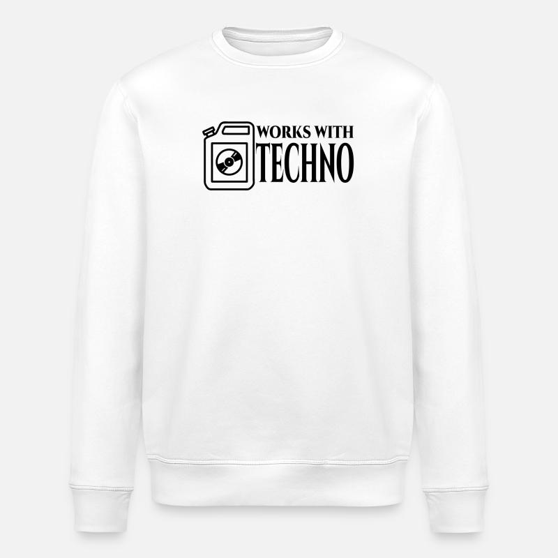 Techno Fuel - Stanley/Stella ROLLER Unisex Organic Sweatshirt - white