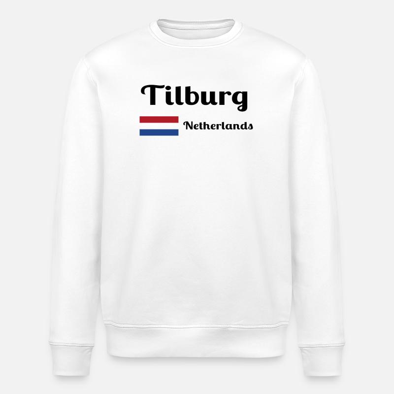 Tilburg, Netherlands- Stylish prints - Stanley/Stella ROLLER Unisex Organic Sweatshirt - white
