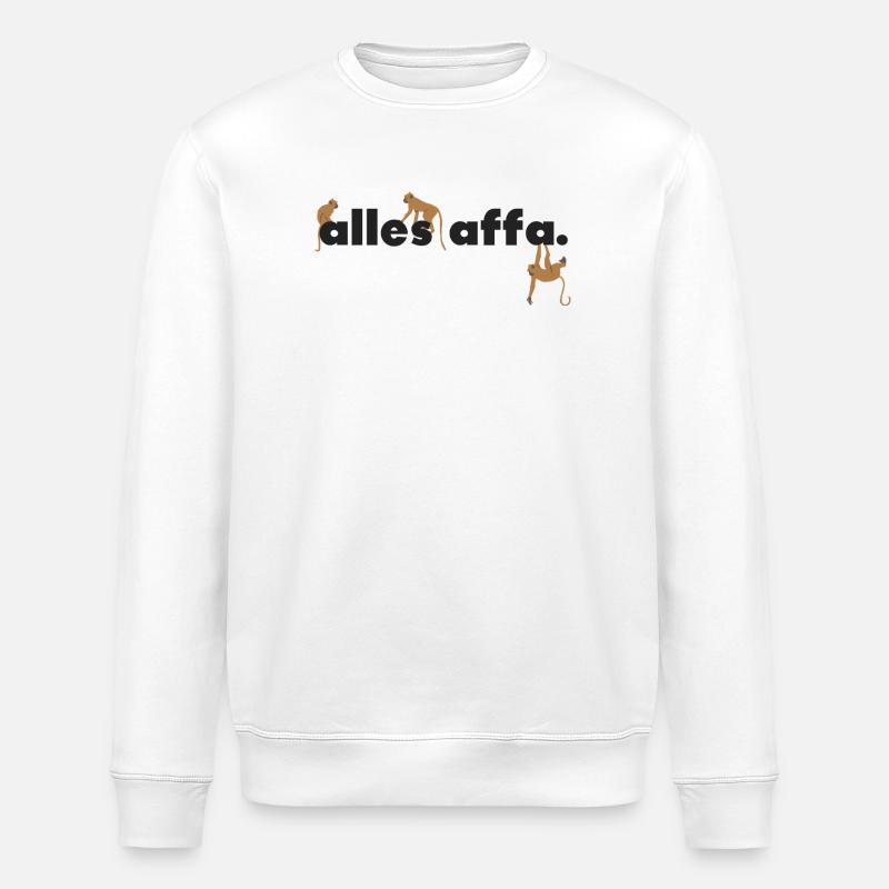 allesaffa. - Stanley/Stella Unisex Bio-Sweatshirt ROLLER - Weiß
