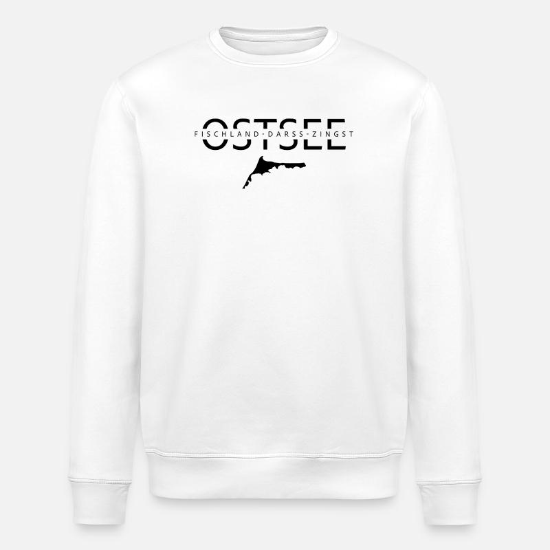 Halbinsel Fischland-Darß-Zingst Ostsee Darßmaritim - Stanley/Stella Unisex Bio-Sweatshirt ROLLER - Weiß