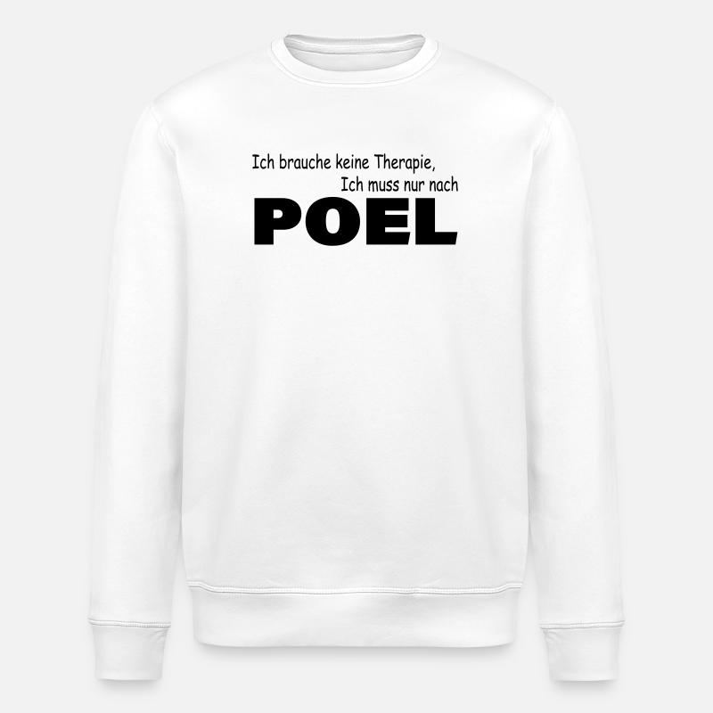 Therapie POEL - Stanley/Stella Unisex Bio-Sweatshirt ROLLER - Weiß