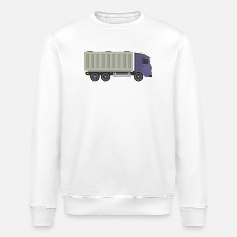 Container-LKW - Stanley/Stella Unisex Bio-Sweatshirt ROLLER - Weiß