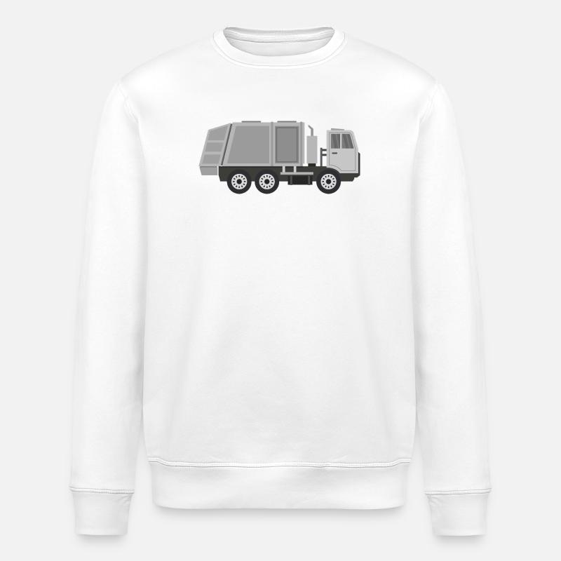 Müllwagen - Stanley/Stella Unisex Bio-Sweatshirt ROLLER - Weiß