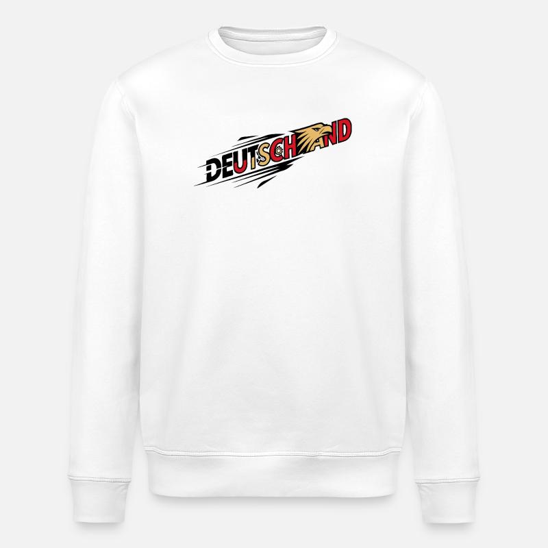 Deutschland Adler in Bewegung - Stanley/Stella Unisex Bio-Sweatshirt ROLLER - Weiß